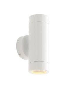 Saxby Lighting - Odyssey - St5008w - White Clear Glass 2 Light IP65 Outdoor Wall Washer Light