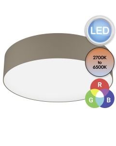 Eglo Lighting - Romao-Z - 900441 - LED White Taupe Flush Ceiling Light