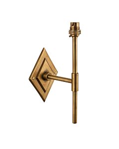 Endon Lighting - Diamond - 113595 - Antique Brass Wall Light