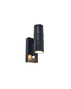 Lutec - Coastal - 5210702330 - Black Clear 2 Light IP44 Outdoor Wall Washer Light