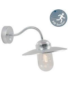 Nordlux - Luxembourg - 22661031 - Galvanized Steel Clear Glass IP54 Outdoor Sensor Wall Light
