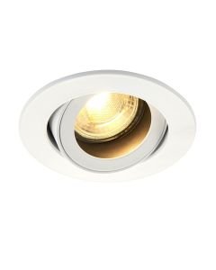 Saxby Lighting - Cast - 81739 - White Tilt Anti Glare Recessed Ceiling Downlight