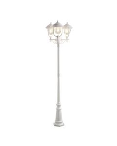 Konstsmide - Parma - 7227-250 - White 3 Light Outdoor Lamp Post