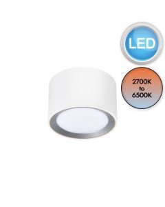 Nordlux - Landon Smart - 2110840101 - LED White IP44 Bathroom Ceiling Flush Light