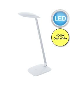 Eglo Lighting - Cajero - 95695 - LED White Touch Task Table Lamp