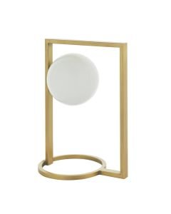 Elegance - Brushed Gold and Opal Glass Table Lamp