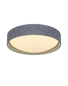 Nordlux - Corato - 2512456010 - Opal Grey Felt 3 Light Flush Ceiling Light