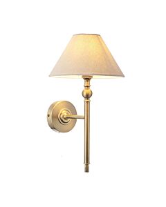 Endon Lighting - Lille - 117827 - Antique Brass Natural Wall Light