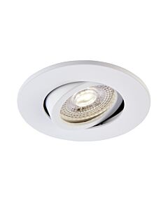 Saxby Lighting - Saxby ShieldONE 75 - 109808 & 111577 - White Tilt Recessed Fire Rated Ceiling Downlight