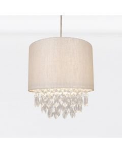 Sparkle Gold Faux Silk Jewelled Pendant Shade