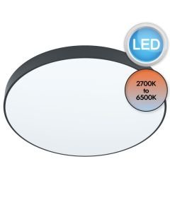 Eglo Lighting - Zubieta-A - 98895 - LED Black White Flush Ceiling Light