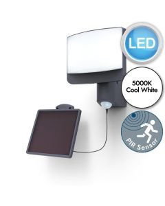 Lutec - Sunshine - 6925604345 - LED Grey Opal IP54 Solar Outdoor Sensor Floodlight