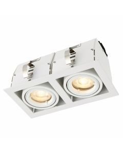 Saxby Lighting - Garrix - 78534 - White 2 Light Recessed Ceiling Downlight