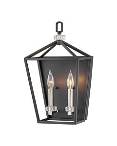 Quintiesse - Stinson - QN-STINSON2-BK - Black Nickel 2 Light Wall Light