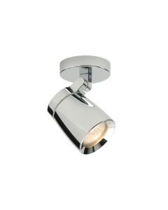 Saxby Lighting - Knight - 39166 - Chrome Clear Glass IP44 Bathroom Ceiling Spotlight
