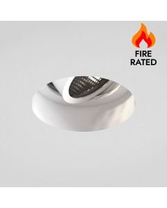 Astro Lighting - Trimless Slimline Round Adjustable 1248019 - Fire Rated Matt White Downlight/Recessed
