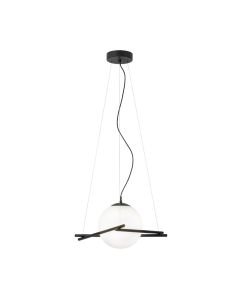 Eglo Lighting - Salvezinas - 39591 - Black Opal Glass Ceiling Pendant Light