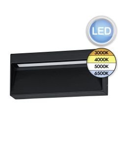 Eglo Lighting - Maruggio - 900891 - LED Black Clear IP65 Outdoor Wall Washer Light