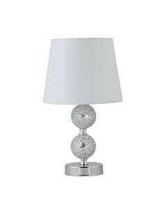 Mosaic Touch Lamp with White Shade