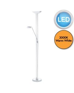 Eglo Lighting - Baya Led - 93875 - LED Chrome White Glass Mother & Child Floor Lamp