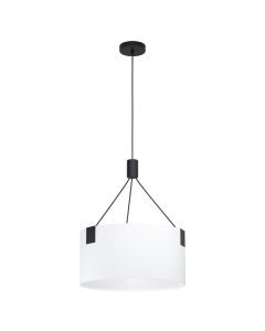 Eglo Lighting - Tortola - 39882 - Black White 3 Light Ceiling Pendant Light