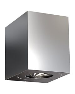 Nordlux - Canto Kubi 2 - 49711034 - LED Stainless Steel Clear Glass 2 Light IP44 Outdoor Wall Washer Light