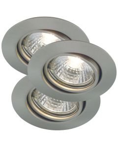 Nordlux - Set of 3 Triton 3-Kit - 54540132 - Steel Recessed Ceiling Downlights
