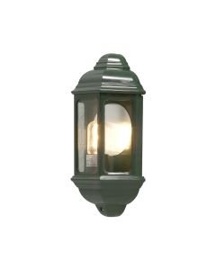 Konstsmide - Cagliari - 7011-600 - Green Outdoor Half Lantern Wall Light