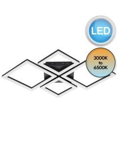 Eglo Lighting - Paranday-Z - 900318 - LED Black White Flush Ceiling Light