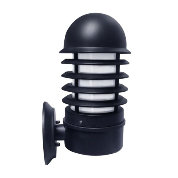 Set of 2 Mason - Black Louvred Outdoor Wall Lights