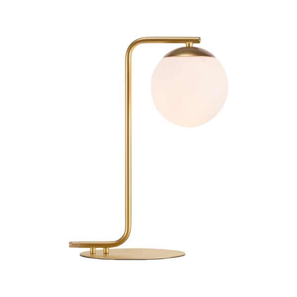 Nordlux - Grant - 46635025 - Brushed Brass Opal Glass Task Table Lamp