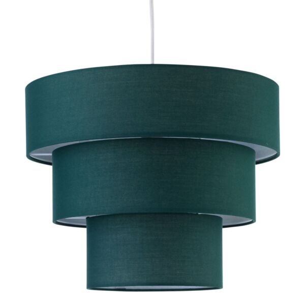 Barty - Dark Green 38cm Tiered Pendant Shade