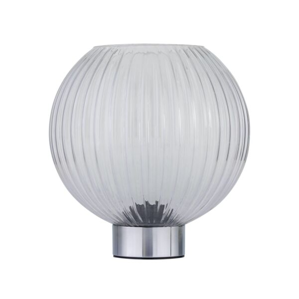 Betchley - Battery Operated Chrome Lamp with Clear Glass