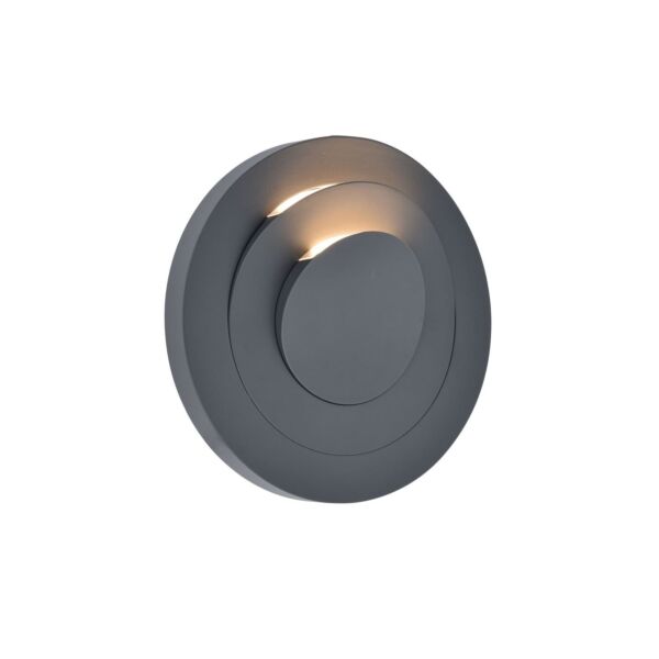 Lutec - Moov - 5137701118 - LED Dark Grey Opal 3 Light IP54 Outdoor Wall Washer Light