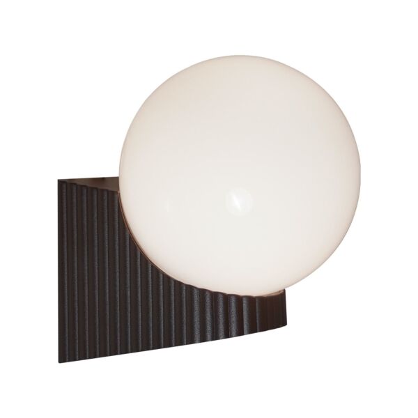Nordlux - Hayley - 2318131061 - Brass White Glass IP44 Outdoor Wall Light