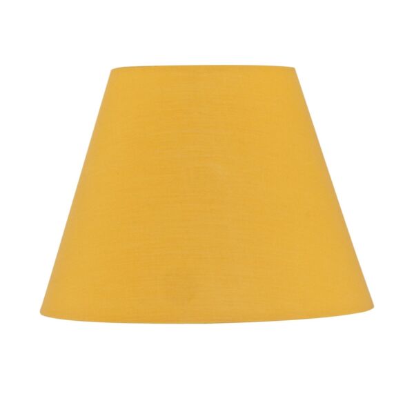 Ochre Cotton 20cm Diameter Tapered Lamp Shade