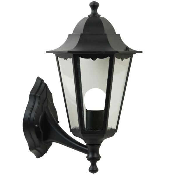 Nordlux - Cardiff - 74371003 - Black Clear Glass IP44 Outdoor Wall Light