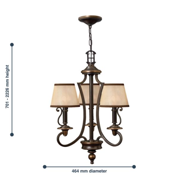 Elstead - Hinkley Lighting - Plymouth HK-PLYMOUTH3 Chandelier