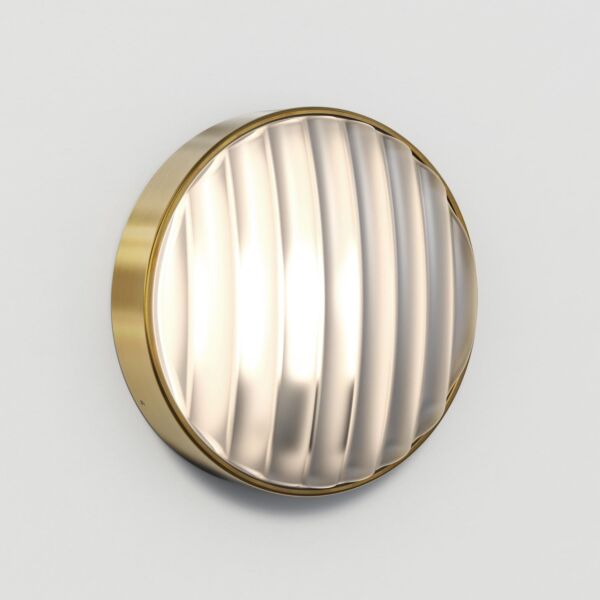 Astro Lighting - Montreal - 1032018 - Brushed Brass Clear Glass IP44 Outdoor Bulkhead Light