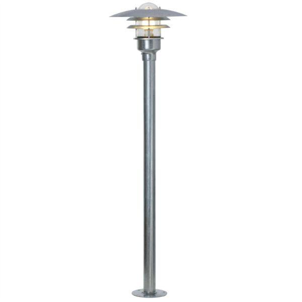 Nordlux - Lonstrup 32 - 71428031 - Galvanized Steel Clear Glass IP44 Outdoor Post Light