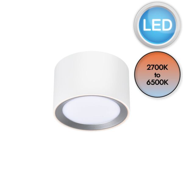 Nordlux - Landon Smart - 2110840101 - LED White IP44 Bathroom Ceiling Flush Light