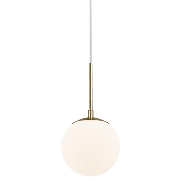 Nordlux - Grant 15 - 2010553035 - Brass White Glass Ceiling Pendant Light