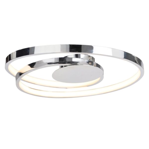 Polished Chrome LED Swirl Flush Fitting