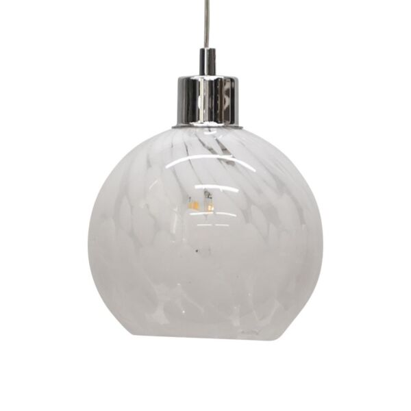 Confetti - Glass Globe with Chrome Pendant Fitting