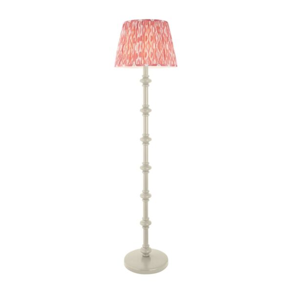 Endon Lighting - Carnaby & Ikat 40cm - 114355 - White Pink Floor Lamp