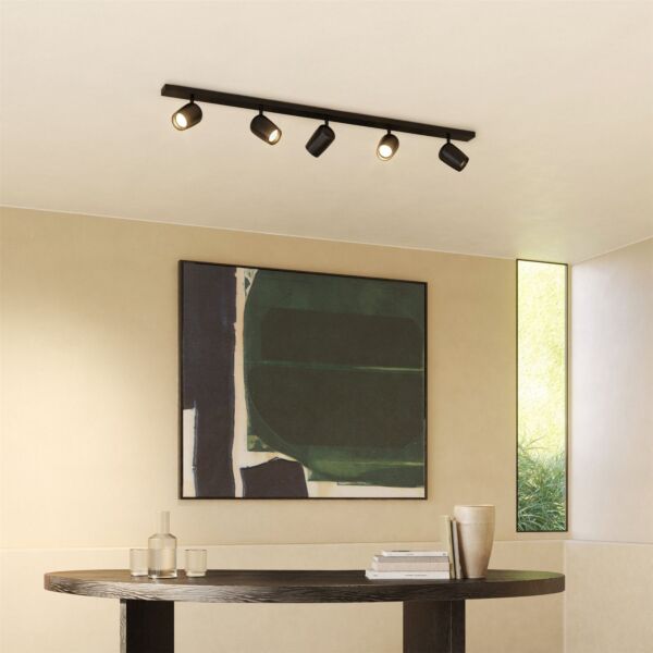 Astro Lighting - Koto - 1478008 - Black 5 Light Five Bar Ceiling Spotlight