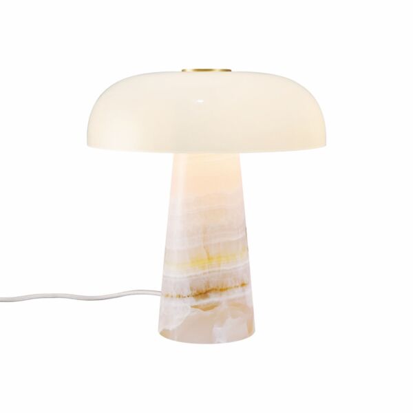 Nordlux - Glossy - 2520015057 - Pink Jade White Glass Table Lamp