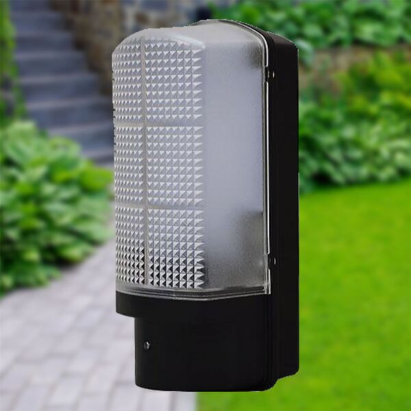 Meridian - Outdoor LED Wall Light with Dusk Dawn Photocell Sensor
