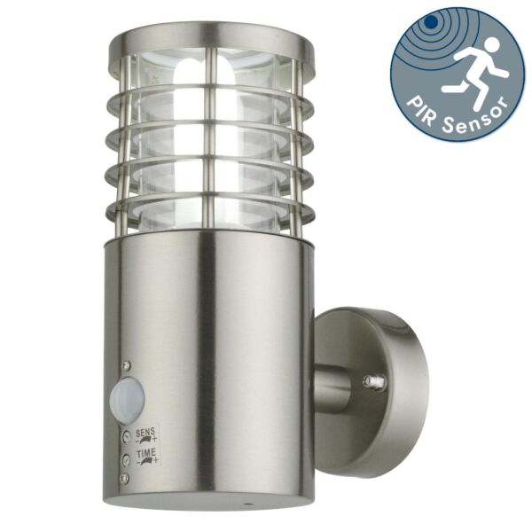 Bloom - Brushed Stainless Steel Outdoor Motion Sensor Light