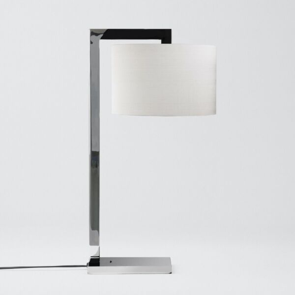 Astro Lighting - Ravello - 1222007 & 5016007 - Chrome White Table Lamp With Shade